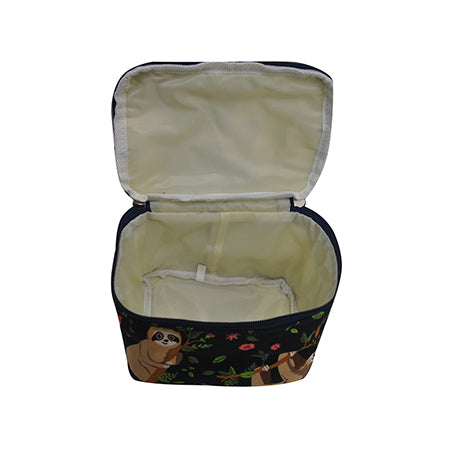 AFFORDABLE MAKE UP CASE, COSMETIC CASE FOR CHEAP,  MAKE UP BAG ON SALE,  TRENDY SLOTH DESIGN, TRENDY COSMETIC BAG, TIKTOK BAG,