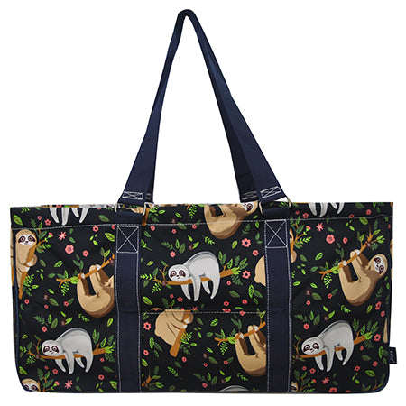 TRENDING BAG, TRENDY UTLITY BAG WITH SLOTH DESIGN, TRENDING SLOTH UTLITY BAG, LARGE UTLITY BAG, DOUBLE STRAPPED BAG,