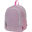 seersucker baby backpack, pink seersucker backpack, personalized seersucker backpack, monogrammed seersucker backpack, seersucker small backpack, seersucker monogram backpack, seersucker collection backpack, 
