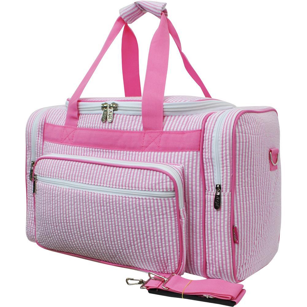 Training duffel bag, coach duffle bag, traveling duffle, monogram gift ideas, monogram gifts for women, monogram bags cheap, personalized duffle bags cheap, personalized duffle bag baby, personalized graduation gifts for her, pink seersucker duffel bag, pink duffel bag. 
