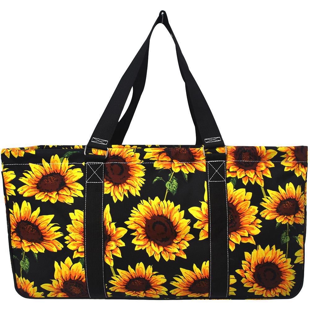 Personalized Gifts Ideas, Spring and Summer house decor ideas, Cheap House Decor for sale, Open Top Floral Storage Bin, Black Sunflower Bags Mom and Pop Shop Supplier