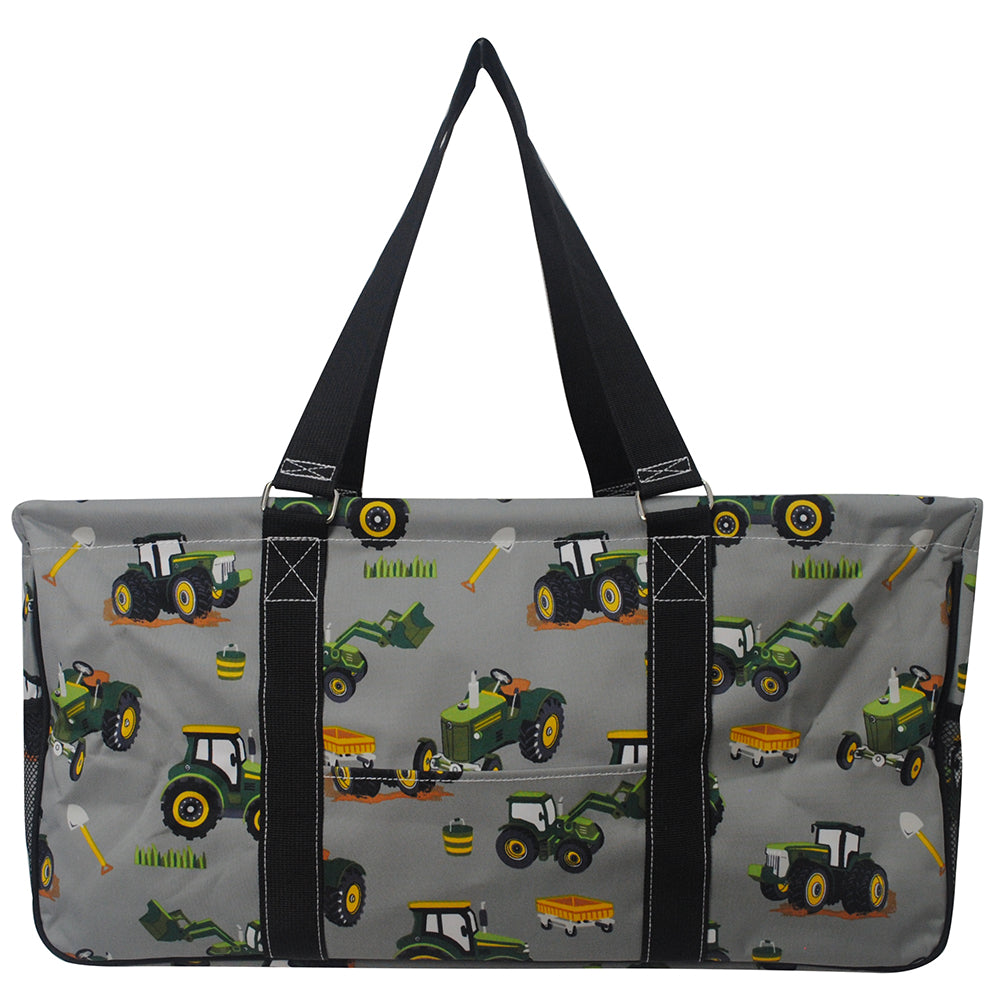 kids tractor bin, kids large utility tote, shopping baskets farm life, farm life travel bag, farm life storage basket, tractor theme camping bag, toy basket for boys, tractor theme toy basket
