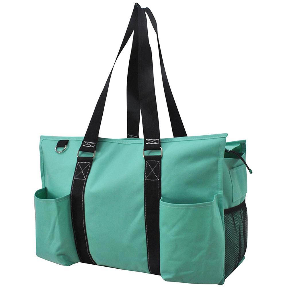 Solid Color Mint NGIL Zippered Caddy Organizer Tote Bag