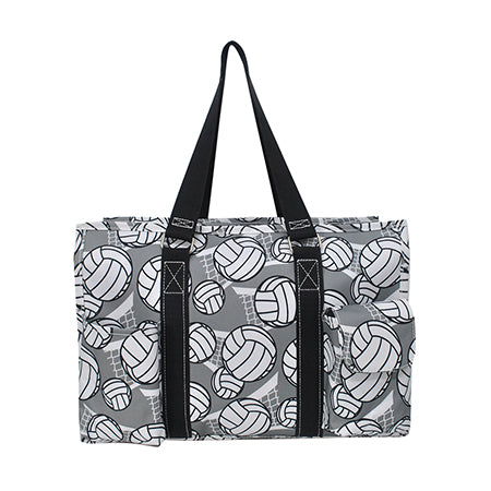 volleyball accessory tote, volleyball themed small tote, NGIL volleyball bag for women, volleyball gift idea for players, volleyball supply tote, cute volleyball print bag, girls volleyball utility bag, sporty volleyball tote bag, volleyball team accessory bag, black and white volleyball bag, volleyball fan tote, compact volleyball gear bag, volleyball pocket tote, trendy volleyball bag, volleyball coach gift idea, volleyball tournament essentials bag, reusable volleyball tote, volleyball storage bag, small